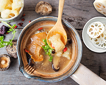 Fish Maw with Lotus Root Soup